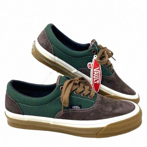 Vans Shoes - VANS Vault OG Era LX Sneakers Canvas Suede Brown VN0A3CXNBGS Shoes Women's Green
